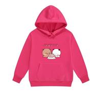 heheli Kawaii Bubu Dudu Happy Birthday My Love - Sudadera con capucha y pantalones para niños y niñas, 2 piezas, para niños y niñas, Rosa rosa, 140