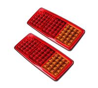 HEHEMM 2 unidades 60 LED Car Truck Tail Light Turn Signal Lamp Rear Lamp Brake Light For Trailer Van Boat RV Caravan Bus Tractor 24 V