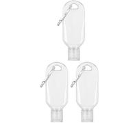 Hehglng 3 botellas transparentes de llavero de salsa picante, mini recipientes portátiles para ketchup para llevar, llavero de salsa picante de tamaño de viaje, 50 ml, adobos, botellas de salsa