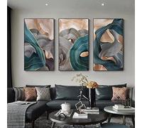 HEHGVCF Murales Negro Gris, Decoración del Hogar Imagen 50 x 70 cm, Gris Textura Mármol Imagen en Lienzo no Tejido, Salón Cuadros en Lienzo Decoración Sin Marco (B, 50 x 70 cm)