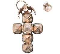 Hehimin Mini colgante de esfera transformadora masónica, diseño transformador, un símbolo portátil de legado fraternal, collar vintage de mini bola masónica, /, Metal, No es una piedra preciosa