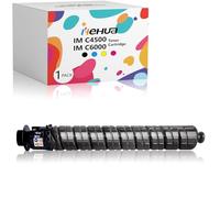 hehua Cartucho de tóner compatible IM C4500 IM C6000 de repuesto para Ricoh IM C4500 IM C6000 cartucho de tóner para Ricoh 842279 negro 842280 842281 842282 (1 paquete negro, 33.000 páginas)