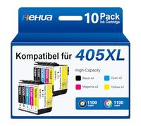 hehua Cartuchos de Tinta Compatible para Epson 405XL (Paquete de 10)