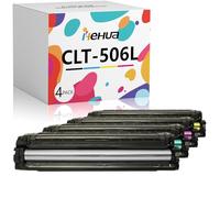 hehua CLT-506L Cartuchos de tóner compatibles con Samsung CLT-K506L CLT-C506L CLT-M506L CLT-Y506L 6260FR 6260 CLP-680ND 680DW CLX-6260FW 6260ND 6260FD 6260 NR (Negro, Cian, Amarillo, Magenta)
