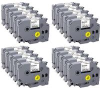 Hehua Tze Cinta Tz de 6 mm 0.25 pulgadas laminada blanca compatible con Brother TZe-211 TZe211 TZ211 TZ-211, TZe211 negro sobre blanco, compatible con cinta etiquetadora Brother de 6 mm 0.23 blanco,