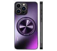 Hehuo Magnetic Ring Hard Matte Case for iPhone 16 Pro MAX Compatible with MagSafe, Phone Case with Stand Military Shockproof Protective Hard Cover for iPhone 16 15 14 13 12 Pro MAX (16Promax,Lila)