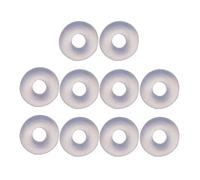 Heiat - 10 piezas de discos curativos antihiperplásticos de silicona fijos para labio, accesorios de perforación, almohadilla de disco para aretes