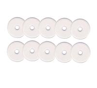Heiat - 10 piezas de discos curativos antihiperplásticos de silicona fijos para labio, accesorios de perforación, almohadilla de disco para aretes