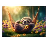 HEIBAGO Pintura Diamantes Adultos, 5D Bricolaje Perezoso Jugando En El Columpio Diamond Painting Kit, Completo Punto de Cruz Bordado Dibujos Con Diamantes Para Hogar Decoració 30x40cm