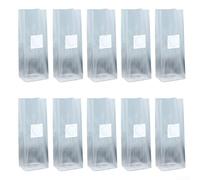HEIBTENY 10 paquetes de bolsas de cultivo de hongos con parche de filtro PP de alto rendimiento para hongos gourmet y medicinales, retención de humedad, bolsas de cultivo para monotubos (18 x 50 x 6)