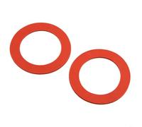HEIBTENY 2 sellos de válvula de descarga de goma roja compatibles con inodoros MANSFIELD 210 y 211, sustituye a la parte 201 211 de fijación rápida para reparar tanques de inodoro con fugas