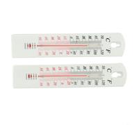 HEIBTENY 2 termómetros de pared para interiores y exteriores con gran pantalla transparente, Celsius -50° a 50° y Fahrenheit -60° a 120°, para el hogar, oficina, jardín, invernadero