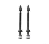 HEIBTENY 2 vástagos de válvula de tubo para válvula Presta, válvula de neumático de aleación de aluminio de 80 mm con núcleo extraíble, junta tórica y tuerca de bloqueo para llantas de bicicleta de