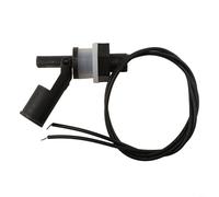 HEIBTENY 4 unids sensor de nivel de agua montado lateral horizontal interruptor flotante PP plástico ácido álcali resistente para tanque piscina acuario hidroponía mascota tazón 35cm cable negro