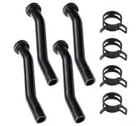 HEIBTENY 596163 - Kit de manguera de vacío con 4 mangueras y 4 abrazaderas - Tapa de válvula para bomba de combustible de repuesto para cortacésped de motor vertical incluyendo 44T977-G1, D125-D130