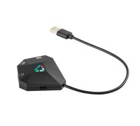 HEIBTENY Adaptador de teclado y mouse para PS4 para PS3 para Xbox One para Xbox 360 Switch, convertidor de juegos de mapeo personalizado con puerto USB, botón de reinicio, diseño compacto ABS para