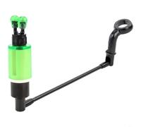 HEIBTENY Alarma de pesca sensible a la mordedura caña de carpa con sonido fuerte y luz LED ABS impermeable indicador de pesca nocturna para lucio grueso, accesorio compacto de aparejos (verde)
