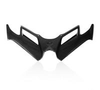 HEIBTENY Alerón protector de barbilla para motocicleta para Nmax 155, deflector de ala aerodinámico ABS, patrón de fibra de carbono, kit de cuerpo decorativo negro (fibra de carbono)