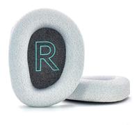 HEIBTENY Almohadillas de repuesto, para Logitech G522 Lightspeed Wireless Soft Protein Leather Pads Cloth Cover, para auriculares de juegos, comodidad fácil de instalar, negro gris (gris)