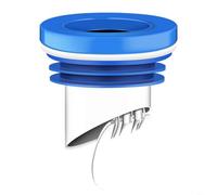 HEIBTENY Anillo de sellado de brida de inodoro de silicona con válvula de retención antirreflujo integrada para tubos de PVC de 100-110 mm, junta a prueba de fugas y reflujo en fontanería de baño