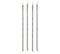 HEIBTENY Antena telescópica para radio jamón de onda corta de 5.6 m/18.4 pies para antena de látigo GP Amateur inalámbrica DIY para antena Yagi, paquete de 4 unidades de acero inoxidable reforzado