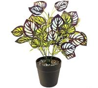 HEIBTENY Árbol bonsái artificial de 7 puntas y 14 para hojas falsas con textura realista, vegetación de bajo mantenimiento para el hogar, oficina, decoración de interiores, follaje sintético de