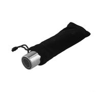 HEIBTENY Barra de acero inoxidable para guitarra, 83 mm x 22 mm, para pedal de regazo Dobro, guitarra hawaiana de acero con bolsa deslizante y 3 púas de metal plateada/(A)