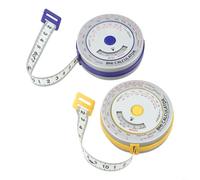 HEIBTENY BMI - Cinta métrica retráctil con índice de masa corporal de 150 cm, regla de plástico para dieta de pérdida de peso, seguimiento de cintura, cadera, pecho, brazo, muslo, pantorrilla