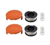 HEIBTENY Bobina y línea de repuesto con tapa de cubierta para recortadoras de cuerda para modelos BST2018 BDST182ST1 BESTE625 GH400 GL340 GL5028 STC1820 y más (2 juegos)