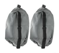 HEIBTENY Bolsa de vacío de plástico gris para amoladora de pared autoaspirante de varilla larga y máquina de papel de lija, colector sin polvo para modelos generales para equipos de renovación (2