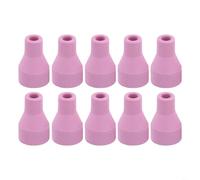 HEIBTENY Boquilla de cerámica de alúmina, para soldadura de argón, taza de gas gruesa, con flujo optimizado de resistencia al calor, para puntas de antorcha TIG de precisión, paquete de 10 (6 x 30 mm