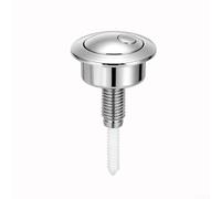 HEIBTENY Botón de descarga de inodoro ABS de repuesto para Siamp, para Optima 49, compatible con 86,49 mm de altura y 48 mm de ancho, diseño minimalista moderno y plateado (plata)