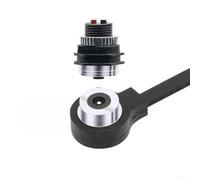 HEIBTENY Cable de carga magnético impermeable de 2,8 A 12 V con conector CC/CC para dispositivos portátiles, fuente de alimentación automotriz y portátil de bajo voltaje, negro macho y hembra (mck2