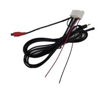 HEIBTENY Cable de interfaz de audio para coche de 28 pines, con micrófono y entrada AUX de 3,5 mm, adaptador de arnés de cableado estéreo de radio Toyota color negro