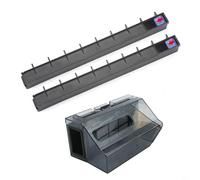 HEIBTENY Caja de recogida de polvo y kit de tanque de aguas residuales con tiras de guía de agua para Ecovacs para Deebot X11 para Omni para Cyclone X11 Pro para piezas de repuesto Omni 2 tanques