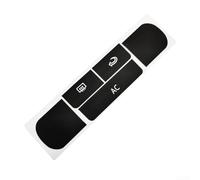 HEIBTENY Calcomanía de reparación de botones de panel de control de aire acondicionado para Lavida 2008-2012, vinilo negro de alta calidad con letras blancas para restauración de molduras interiores