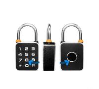 HEIBTENY Candado inteligente de huellas dactilares con control de aplicación, IP65, impermeable, bloqueo biométrico para gimnasio, taquilla, armario, equipaje, dispositivo de seguridad antirrobo de