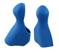 HEIBTENY Capuchas de palanca de freno de goma para palanca de cambios ST-5700 105, cubiertas de agarre antideslizantes para bicicleta de carretera, negro, rojo, azul (azul)