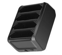 HEIBTENY Cargador Zebra para estación de batería Symbol Dock Tc70 de carga rápida de 4 ranuras para escáner de código de barras Tc72 Tc75 Tc77 Tc700H Tc700K Tc720L Entrada USB C CC