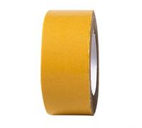HEIBTENY Cinta de tela de doble cara resistente, para alfombras, ropa, manualidades, base de fibra de gasa de fuerte adherencia, rollo de montaje transparente, 3 cm x 5 m, amarillo (5 cm x 20 m)