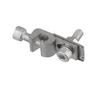 HEIBTENY Clip de conexión a tierra solar, para riel de montaje de 40 x 40 mm, acero inoxidable para terminal de tierra de panel fotovoltaico de tornillo A2, aluminio anodizado 6005-T5, se adapta a