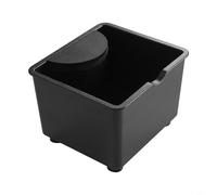 HEIBTENY Coffee Knock Box - Contenedor compacto para café expreso con almohadilla de silicona amortiguadora ABS para eliminación silenciosa, capacidad de 8 a 10 discos para barista, accesorio para