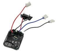 HEIBTENY Conjunto de interruptor controlador de llave sin escobillas, para herramientas eléctricas de batería de litio, no requiere soldadura con indicador LED, terminal de conexión rápida, metal
