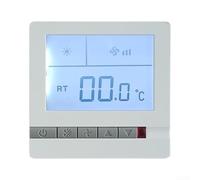 HEIBTENY Controlador digital de temperatura, pantalla LCD grande y retroiluminación nocturna, diseño de voltaje estable para calefacción/refrigeración/ventilación, se adapta a unidades centrales de CA