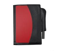 HEIBTENY Cuaderno de árbitro de fútbol con tarjetas rojas y amarillas, tarjetero de penalización de piel sintética para oficiales de fútbol, bloc de notas compacto para entrenamiento de partidos, 11 x