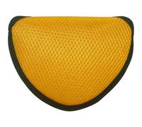 HEIBTENY Cubierta de cabeza de putter de mazo de golf, fibra de malla de nailon semicírculo con forro de felpa suave, protección gruesa transpirable para palos de menos de 45 pulgadas cierre táctil