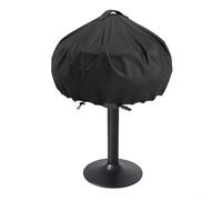 HEIBTENY Cubierta de parrilla eléctrica para mini parrillas redondas 420D Oxford impermeable protector de barbacoa con cordón resistente al viento a prueba de polvo bolsa de almacenamiento al aire