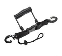 HEIBTENY Cuerda de resorte para buceo, correa antipérdida, para cámara de acción, impermeable, para TPU, cordón de seguridad para esnórquel, natación, kayak, surf, correa de muñeca segura (azul