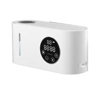 HEIBTENY Dispensador de jabón inteligente montado en la pared, con sensor, dispensador de mano de espuma sin contacto de 500 ml, recargable por USB, niveles de espuma ajustables, para baño, cocina (A)