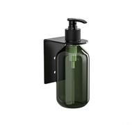 HEIBTENY Dispensador de jabón manual montado en la pared, botella de bomba de recarga con soporte para champú, gel de ducha, acondicionador, jabón de platos, loción para baños y cocinas (1 botella A)